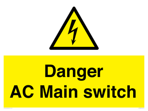 Danger AC Main switch 